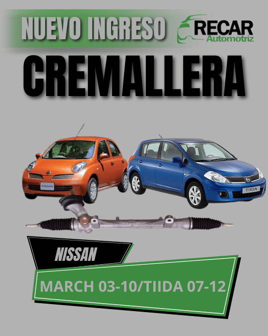 Cremallera de dirección Nissan March 2003–2010